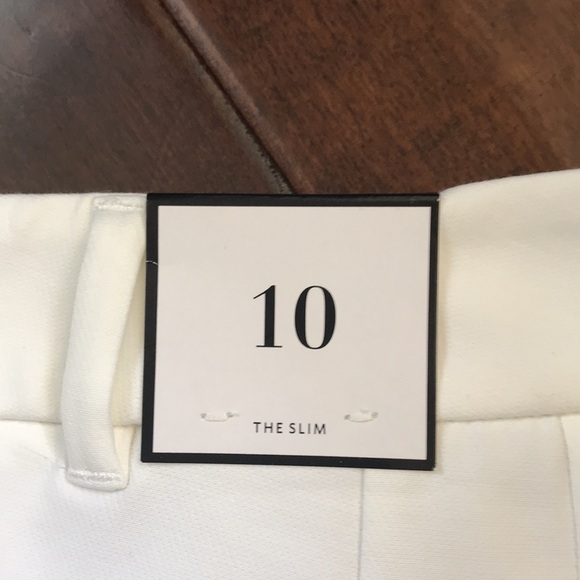 NWT WHBM White The Slim Pants - Picture 3 of 10
